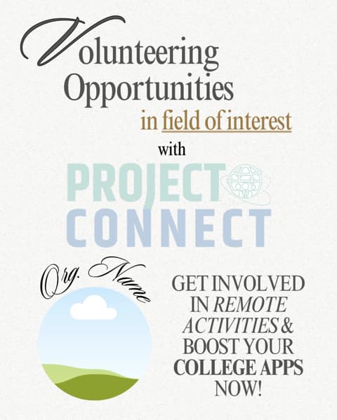 PCF dedicated volunteering opportunity feature example